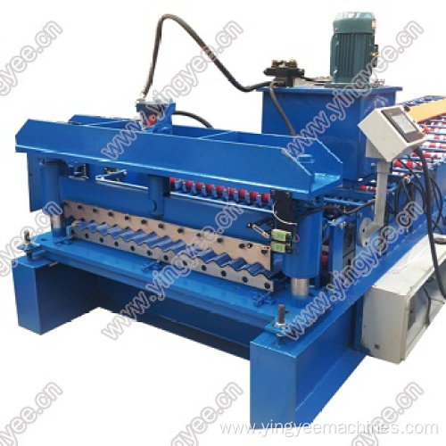 Corrugated Roof Sheet Machine Making The Sheet